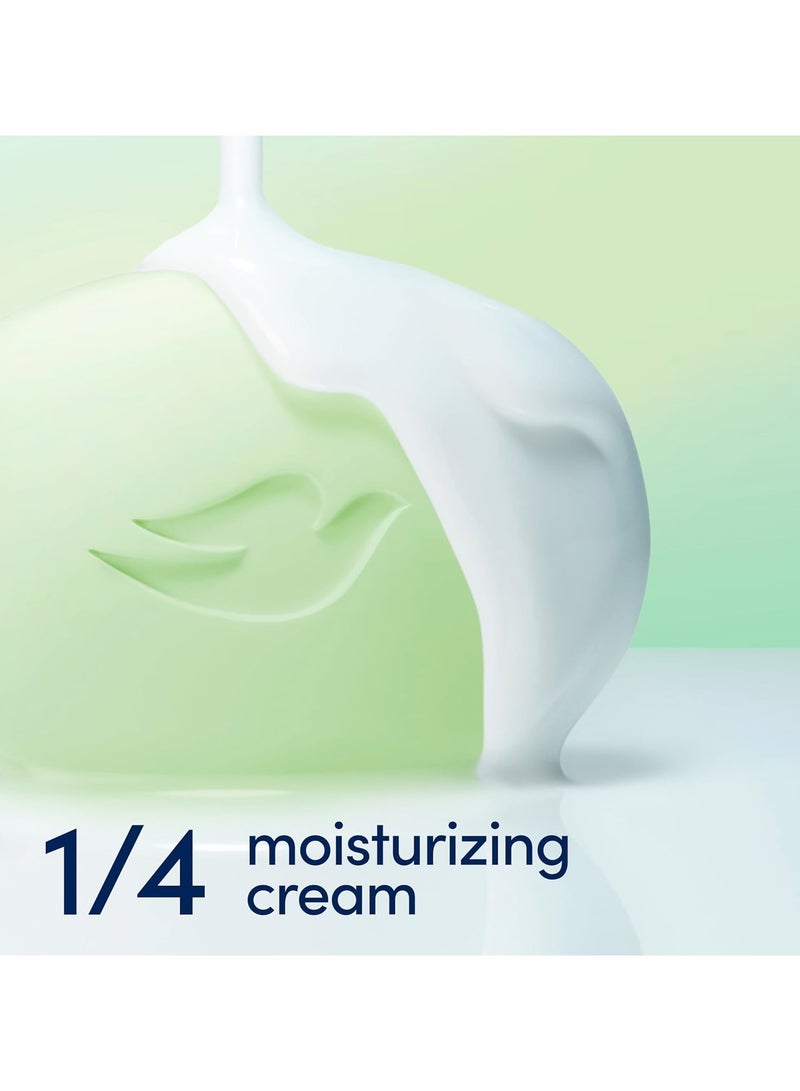 Dove 3 Pack Cool Moisture Cucumber & Green Tea Moisturizing Cream Bar Soap for Refreshed Skin 106g Each - Image 4